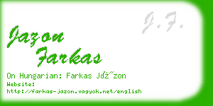 jazon farkas business card